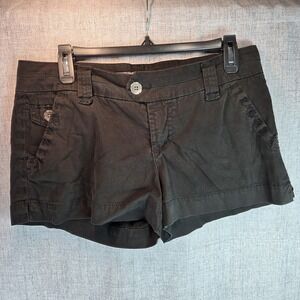 Buckle BKE Mollie Women's Black Mini Short Stretch Size 30 Beaded Design